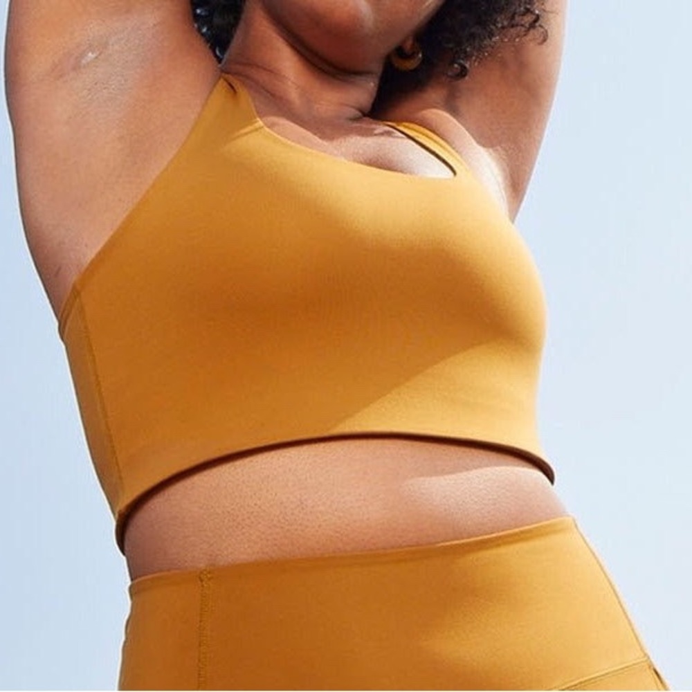 Racerback Bra Size Medium in Mustard Color | workout